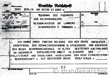 75 DPI Telegramm Straßburg